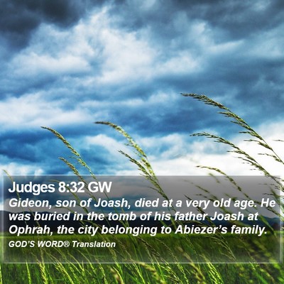 Judges 8:32 GW Bible Verse Image