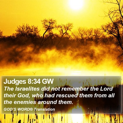 Judges 8:34 GW Bible Verse Image