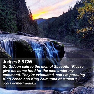 Judges 8:5 GW Bible Verse Image