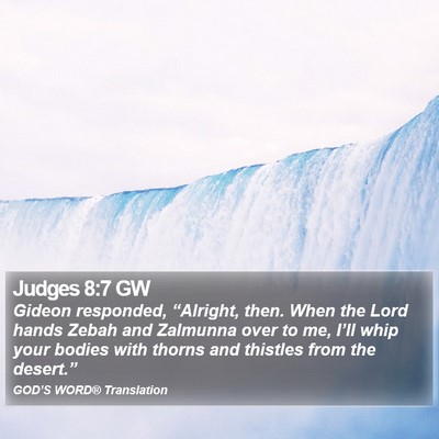 Judges 8:7 GW Bible Verse Image