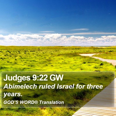Judges 9:22 GW Bible Verse Image