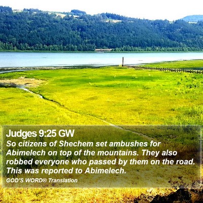 Judges 9:25 GW Bible Verse Image