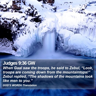 Judges 9:36 GW Bible Verse Image
