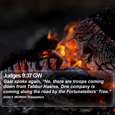 Judges 9:37 GW Bible Verse Image
