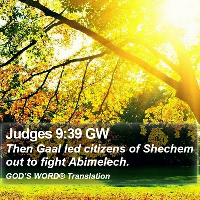 Judges 9:39 GW Bible Verse Image