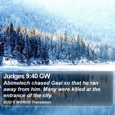 Judges 9:40 GW Bible Verse Image