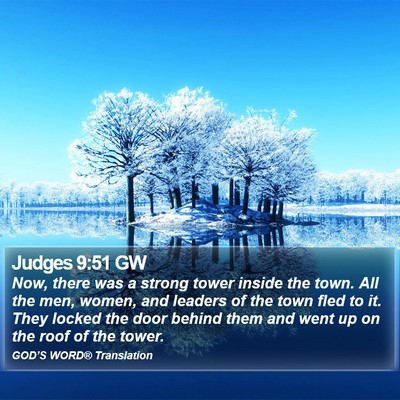 Judges 9:51 GW Bible Verse Image