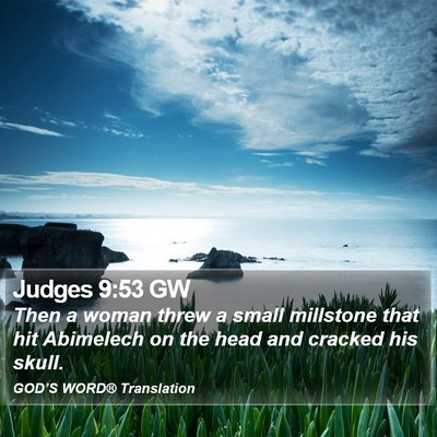 Judges 9:53 GW Bible Verse Image