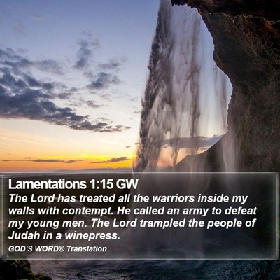 Lamentations 1:15 GW Bible Verse Image