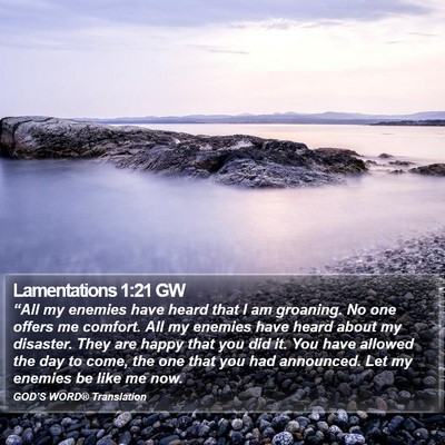Lamentations 1:21 GW Bible Verse Image