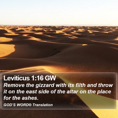 Leviticus 1:16 GW Bible Verse Image