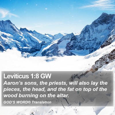 Leviticus 1:8 GW Bible Verse Image
