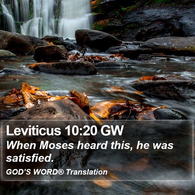 Leviticus 10:20 GW Bible Verse Image