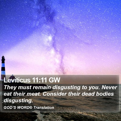 Leviticus 11:11 GW Bible Verse Image
