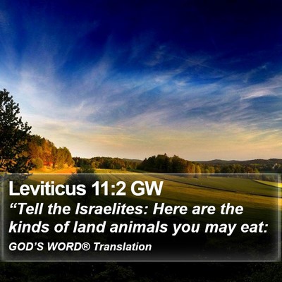 Leviticus 11:2 GW Bible Verse Image