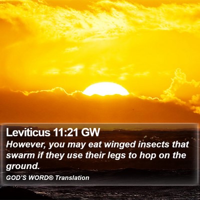 Leviticus 11:21 GW Bible Verse Image