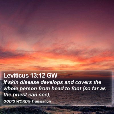 Leviticus 13:12 GW Bible Verse Image