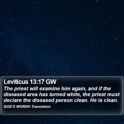 Leviticus 13:17 GW Bible Verse Image