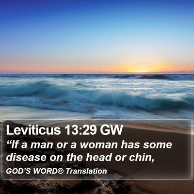 Leviticus 13:29 GW Bible Verse Image