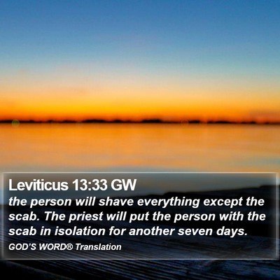 Leviticus 13:33 GW Bible Verse Image