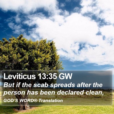 Leviticus 13:35 GW Bible Verse Image