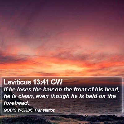 Leviticus 13:41 GW Bible Verse Image
