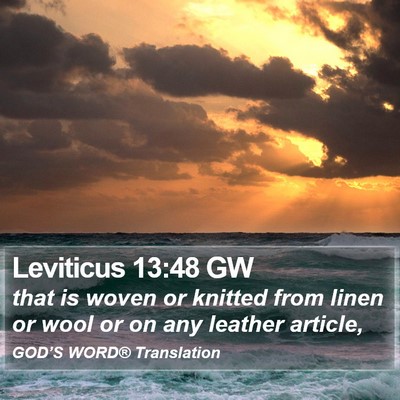 Leviticus 13:48 GW Bible Verse Image