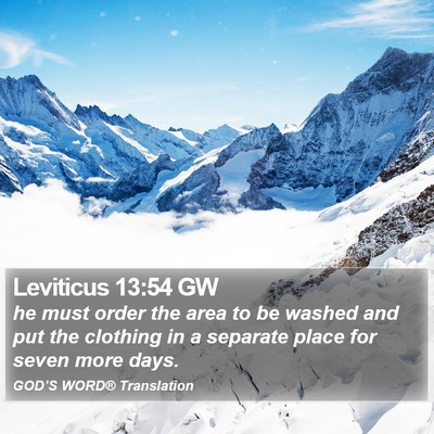 Leviticus 13:54 GW Bible Verse Image
