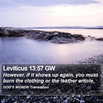 Leviticus 13:57 GW Bible Verse Image