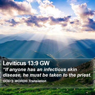 Leviticus 13:9 GW Bible Verse Image
