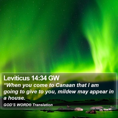 Leviticus 14:34 GW Bible Verse Image