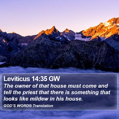Leviticus 14:35 GW Bible Verse Image