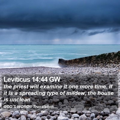 Leviticus 14:44 GW Bible Verse Image