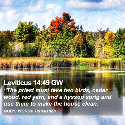 Leviticus 14:49 GW Bible Verse Image