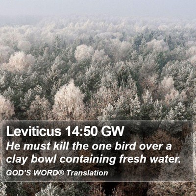 Leviticus 14:50 GW Bible Verse Image