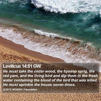 Leviticus 14:51 GW Bible Verse Image
