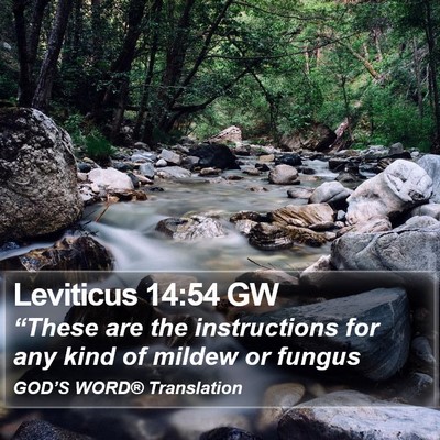 Leviticus 14:54 GW Bible Verse Image
