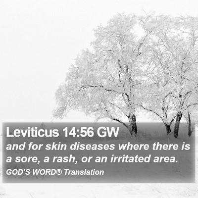 Leviticus 14:56 GW Bible Verse Image