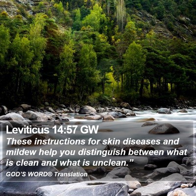 Leviticus 14:57 GW Bible Verse Image