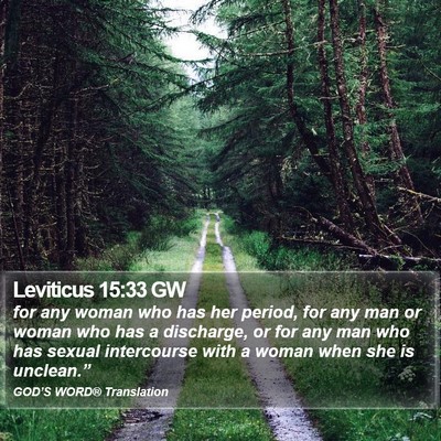 Leviticus 15:33 GW Bible Verse Image