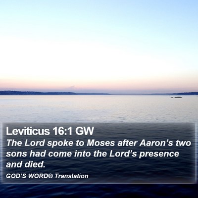 Leviticus 16:1 GW Bible Verse Image