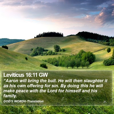 Leviticus 16:11 GW Bible Verse Image
