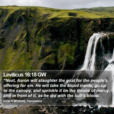 Leviticus 16:15 GW Bible Verse Image