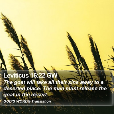 Leviticus 16:22 GW Bible Verse Image
