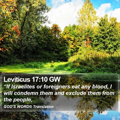 Leviticus 17:10 GW Bible Verse Image