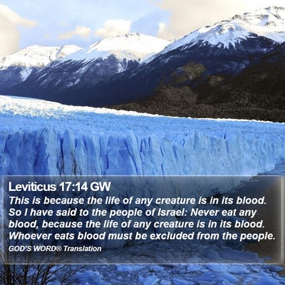 Leviticus 17:14 GW Bible Verse Image