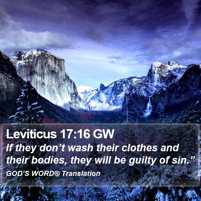 Leviticus 17:16 GW Bible Verse Image