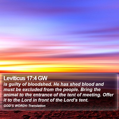 Leviticus 17:4 GW Bible Verse Image