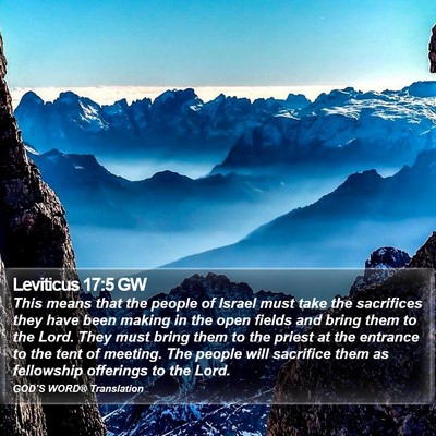 Leviticus 17:5 GW Bible Verse Image