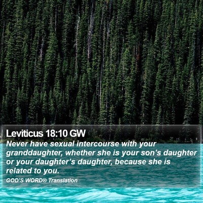 Leviticus 18:10 GW Bible Verse Image
